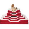 imageBedsure Orthopedic Dog Beds Large Sized Dog  Washable Large Dog Cat Bed Waterproof Comfort Dogs Couch Sofa with Washable Removable Cover Pet Bed with Nonskid Bottom Grey 35quotRed
