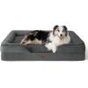 imageBedsure Orthopedic Dog Beds Large Sized Dog  Washable Large Dog Cat Bed Waterproof Comfort Dogs Couch Sofa with Washable Removable Cover Pet Bed with Nonskid Bottom Grey 35quotDark Grey