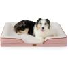 imageBedsure Orthopedic Dog Beds Large Sized Dog  Washable Large Dog Cat Bed Waterproof Comfort Dogs Couch Sofa with Washable Removable Cover Pet Bed with Nonskid Bottom Grey 35quotPink