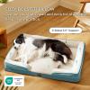 imageBedsure Orthopedic Dog Beds Large Sized Dog  Washable Large Dog Cat Bed Waterproof Comfort Dogs Couch Sofa with Washable Removable Cover Pet Bed with Nonskid Bottom Grey 35quotDune Haze Blue