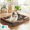 imageBedsure Orthopedic Dog Beds Large Sized Dog  Washable Large Dog Cat Bed Waterproof Comfort Dogs Couch Sofa with Washable Removable Cover Pet Bed with Nonskid Bottom Grey 35quotBrown