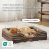 imageBedsure Orthopedic Dog Beds Large Sized Dog  Washable Large Dog Cat Bed Waterproof Comfort Dogs Couch Sofa with Washable Removable Cover Pet Bed with Nonskid Bottom Grey 35quotBrown