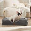 imageBedsure Orthopedic Dog Beds Large Sized Dog  Washable Large Dog Cat Bed Waterproof Comfort Dogs Couch Sofa with Washable Removable Cover Pet Bed with Nonskid Bottom Grey 35quotDark Grey
