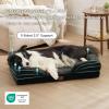 imageBedsure Orthopedic Dog Beds Large Sized Dog  Washable Large Dog Cat Bed Waterproof Comfort Dogs Couch Sofa with Washable Removable Cover Pet Bed with Nonskid Bottom Grey 35quotBlack