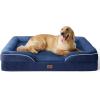 imageBedsure Orthopedic Dog Beds Large Sized Dog  Washable Large Dog Cat Bed Waterproof Comfort Dogs Couch Sofa with Washable Removable Cover Pet Bed with Nonskid Bottom Grey 35quotBlue Navy