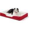 imageBedsure Orthopedic Dog Beds Large Sized Dog  Washable Large Dog Cat Bed Waterproof Comfort Dogs Couch Sofa with Washable Removable Cover Pet Bed with Nonskid Bottom Grey 35quotRed