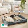 imageBedsure Orthopedic Dog Beds Large Sized Dog  Washable Large Dog Cat Bed Waterproof Comfort Dogs Couch Sofa with Washable Removable Cover Pet Bed with Nonskid Bottom Grey 35quotDark Grey