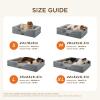 imageBedsure Orthopedic Dog Beds Large Sized Dog  Washable Large Dog Cat Bed Waterproof Comfort Dogs Couch Sofa with Washable Removable Cover Pet Bed with Nonskid Bottom Grey 35quotSelf WarmingGrey