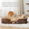 imageBedsure Orthopedic Dog Beds Large Sized Dog  Washable Large Dog Cat Bed Waterproof Comfort Dogs Couch Sofa with Washable Removable Cover Pet Bed with Nonskid Bottom Grey 35quotBrown