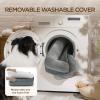 imageBedsure Orthopedic Dog Beds Large Sized Dog  Washable Large Dog Cat Bed Waterproof Comfort Dogs Couch Sofa with Washable Removable Cover Pet Bed with Nonskid Bottom Grey 35quotSelf WarmingGrey