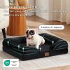 imageBedsure Orthopedic Dog Beds Large Sized Dog  Washable Large Dog Cat Bed Waterproof Comfort Dogs Couch Sofa with Washable Removable Cover Pet Bed with Nonskid Bottom Grey 35quotBlack