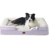 imageBedsure Orthopedic Dog Beds Large Sized Dog  Washable Large Dog Cat Bed Waterproof Comfort Dogs Couch Sofa with Washable Removable Cover Pet Bed with Nonskid Bottom Grey 35quotLavender