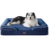 imageBedsure Orthopedic Dog Beds Large Sized Dog  Washable Large Dog Cat Bed Waterproof Comfort Dogs Couch Sofa with Washable Removable Cover Pet Bed with Nonskid Bottom Grey 35quotBlue Navy