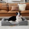 imageBedsure Orthopedic Dog Beds Large Sized Dog  Washable Large Dog Cat Bed Waterproof Comfort Dogs Couch Sofa with Washable Removable Cover Pet Bed with Nonskid Bottom Grey 35quotGrey