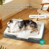 imageBedsure Orthopedic Dog Beds Large Sized Dog  Washable Large Dog Cat Bed Waterproof Comfort Dogs Couch Sofa with Washable Removable Cover Pet Bed with Nonskid Bottom Grey 35quotPlaidBlack