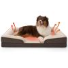 imageBedsure Orthopedic Dog Beds Large Sized Dog  Washable Large Dog Cat Bed Waterproof Comfort Dogs Couch Sofa with Washable Removable Cover Pet Bed with Nonskid Bottom Grey 35quotSelf WarmingBrown