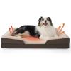 imageBedsure Orthopedic Dog Beds Large Sized Dog  Washable Large Dog Cat Bed Waterproof Comfort Dogs Couch Sofa with Washable Removable Cover Pet Bed with Nonskid Bottom Grey 35quotSelf WarmingBrown