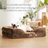 imageBedsure Orthopedic Dog Beds Large Sized Dog  Washable Large Dog Cat Bed Waterproof Comfort Dogs Couch Sofa with Washable Removable Cover Pet Bed with Nonskid Bottom Grey 35quotBrown