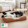 imageBedsure Orthopedic Dog Beds Large Sized Dog  Washable Large Dog Cat Bed Waterproof Comfort Dogs Couch Sofa with Washable Removable Cover Pet Bed with Nonskid Bottom Grey 35quotEmber Clay