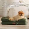 imageBedsure Orthopedic Dog Beds Large Sized Dog  Washable Large Dog Cat Bed Waterproof Comfort Dogs Couch Sofa with Washable Removable Cover Pet Bed with Nonskid Bottom Grey 35quotMoss Green