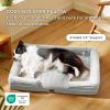 imageBedsure Orthopedic Dog Beds Large Sized Dog  Washable Large Dog Cat Bed Waterproof Comfort Dogs Couch Sofa with Washable Removable Cover Pet Bed with Nonskid Bottom Grey 35quotEther Grey