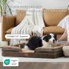 imageBedsure Orthopedic Dog Beds Large Sized Dog  Washable Large Dog Cat Bed Waterproof Comfort Dogs Couch Sofa with Washable Removable Cover Pet Bed with Nonskid Bottom Grey 35quotBrown