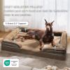 imageBedsure Orthopedic Dog Beds Large Sized Dog  Washable Large Dog Cat Bed Waterproof Comfort Dogs Couch Sofa with Washable Removable Cover Pet Bed with Nonskid Bottom Grey 35quotBrown