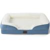 imageBedsure Orthopedic Dog Beds Large Sized Dog  Washable Large Dog Cat Bed Waterproof Comfort Dogs Couch Sofa with Washable Removable Cover Pet Bed with Nonskid Bottom Grey 35quotPlushFaded Denim