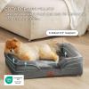 imageBedsure Orthopedic Dog Beds Large Sized Dog  Washable Large Dog Cat Bed Waterproof Comfort Dogs Couch Sofa with Washable Removable Cover Pet Bed with Nonskid Bottom Grey 35quotDark Grey