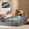 imageBedsure Orthopedic Dog Beds Large Sized Dog  Washable Large Dog Cat Bed Waterproof Comfort Dogs Couch Sofa with Washable Removable Cover Pet Bed with Nonskid Bottom Grey 35quotGrey