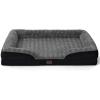 imageBedsure Orthopedic Dog Beds Large Sized Dog  Washable Large Dog Cat Bed Waterproof Comfort Dogs Couch Sofa with Washable Removable Cover Pet Bed with Nonskid Bottom Grey 35quotPlushBlack