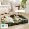 imageBedsure Orthopedic Dog Beds Large Sized Dog  Washable Large Dog Cat Bed Waterproof Comfort Dogs Couch Sofa with Washable Removable Cover Pet Bed with Nonskid Bottom Grey 35quotMoss Green