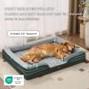 imageBedsure Orthopedic Dog Beds Large Sized Dog  Washable Large Dog Cat Bed Waterproof Comfort Dogs Couch Sofa with Washable Removable Cover Pet Bed with Nonskid Bottom Grey 35quotDark Green