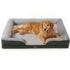 imageBedsure Orthopedic Dog Beds Large Sized Dog  Washable Large Dog Cat Bed Waterproof Comfort Dogs Couch Sofa with Washable Removable Cover Pet Bed with Nonskid Bottom Grey 35quotDark Green