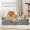 imageBedsure Orthopedic Dog Beds Large Sized Dog  Washable Large Dog Cat Bed Waterproof Comfort Dogs Couch Sofa with Washable Removable Cover Pet Bed with Nonskid Bottom Grey 35quotGrey