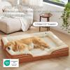 imageBedsure Orthopedic Dog Beds Large Sized Dog  Washable Large Dog Cat Bed Waterproof Comfort Dogs Couch Sofa with Washable Removable Cover Pet Bed with Nonskid Bottom Grey 35quotEmber Clay
