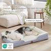 imageBedsure Orthopedic Dog Beds Large Sized Dog  Washable Large Dog Cat Bed Waterproof Comfort Dogs Couch Sofa with Washable Removable Cover Pet Bed with Nonskid Bottom Grey 35quotLavender
