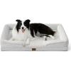 imageBedsure Orthopedic Dog Beds Large Sized Dog  Washable Large Dog Cat Bed Waterproof Comfort Dogs Couch Sofa with Washable Removable Cover Pet Bed with Nonskid Bottom Grey 35quotEther Grey