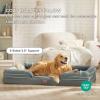imageBedsure Orthopedic Dog Beds Large Sized Dog  Washable Large Dog Cat Bed Waterproof Comfort Dogs Couch Sofa with Washable Removable Cover Pet Bed with Nonskid Bottom Grey 35quotGrey