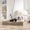 imageBedsure Orthopedic Dog Beds Large Sized Dog  Washable Large Dog Cat Bed Waterproof Comfort Dogs Couch Sofa with Washable Removable Cover Pet Bed with Nonskid Bottom Grey 35quotHazel