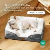imageBedsure Orthopedic Dog Beds Large Sized Dog  Washable Large Dog Cat Bed Waterproof Comfort Dogs Couch Sofa with Washable Removable Cover Pet Bed with Nonskid Bottom Grey 35quotPlaidBlack