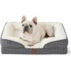 imageBedsure Orthopedic Dog Beds Large Sized Dog  Washable Large Dog Cat Bed Waterproof Comfort Dogs Couch Sofa with Washable Removable Cover Pet Bed with Nonskid Bottom Grey 35quotPlaidBlack