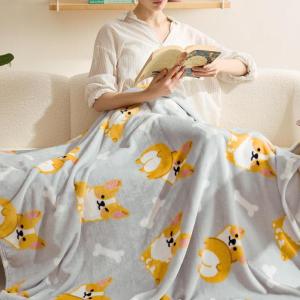 imageBedsure Cute Strawberry Decor Throw Blanket Pink for Kids  Soft Fleece Throw Home Decor for Girls Women Teens as Birthday Gifts GentleSoft Cozy Fruit Pattern Blankets for Couch Bed Camping 50x60Corgi