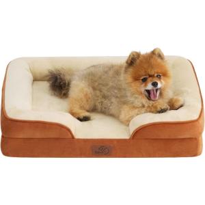 imageBedsure Orthopedic Dog Beds Large Sized Dog  Washable Large Dog Cat Bed Waterproof Comfort Dogs Couch Sofa with Washable Removable Cover Pet Bed with Nonskid Bottom Grey 35quotEmber Clay