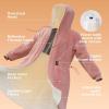 imageBedsure Cordless Wearable Heated Blanket  Fluffy Electric Blanket Hoodie with 20000mAh Battery Pack Portable 20W USB Heated Shawl as Winter Gifts for Women Mom 4 Heating Levels 55quotx69quot Cream02  Pink