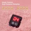 imageBedsure Cordless Wearable Heated Blanket  Fluffy Electric Blanket Hoodie with 20000mAh Battery Pack Portable 20W USB Heated Shawl as Winter Gifts for Women Mom 4 Heating Levels 55quotx69quot Cream01  Pink