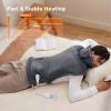 imageBedsure Wrap Heating Pad for Neck and Shoulders and Back  Birthday Gifts for Men Women Electric Heated Pad for Full Body Fast Heating Extra Large 24quotx38quot ETL Certified Grey01  Grey