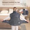 imageBedsure Wrap Heating Pad for Neck and Shoulders and Back  Birthday Gifts for Men Women Electric Heated Pad for Full Body Fast Heating Extra Large 24quotx38quot ETL Certified Grey02  Grey