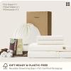 imageBedsure 100 GOTS Organic Cotton Sheets Fair Trade Certified King Bedding Set EcoFriendly UltraSoft 17 inches Deep Pocket King Sheet Sateen Weave Cotton Luxurious Hotel Bed Set Ivory01  Ivory