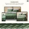 imageBedsure Cotton Duvet Cover Queen 100 GOTS Organic Cotton Duvet Cover Set Fair Trade Certified Queen Bedding Set EcoFriendly UltraSoft Breathable Home Bedding for All SeasonsIvory 90quotx90quot01  Cooling Olive Green No Comforter